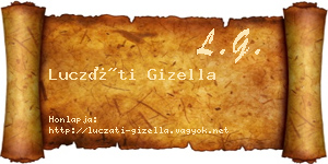 Luczáti Gizella névjegykártya